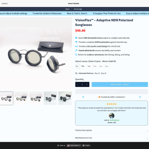 SmartShades – CRO-Ready Shopify Theme for High-Converting Brands
