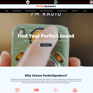 CRO-Optimize Pocketspeakers Audio Shopify Theme