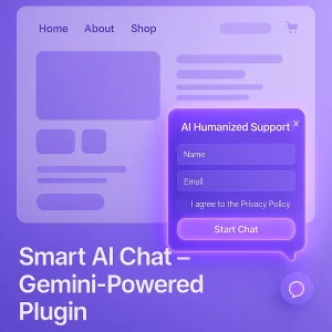 Smart AI Chat – Gemini-Powered Support Plugin