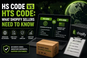 HS code vs HTS code comparison showing 6-digit global code and 10-digit US code structure